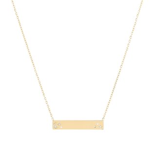 Delicate necklace for engravings