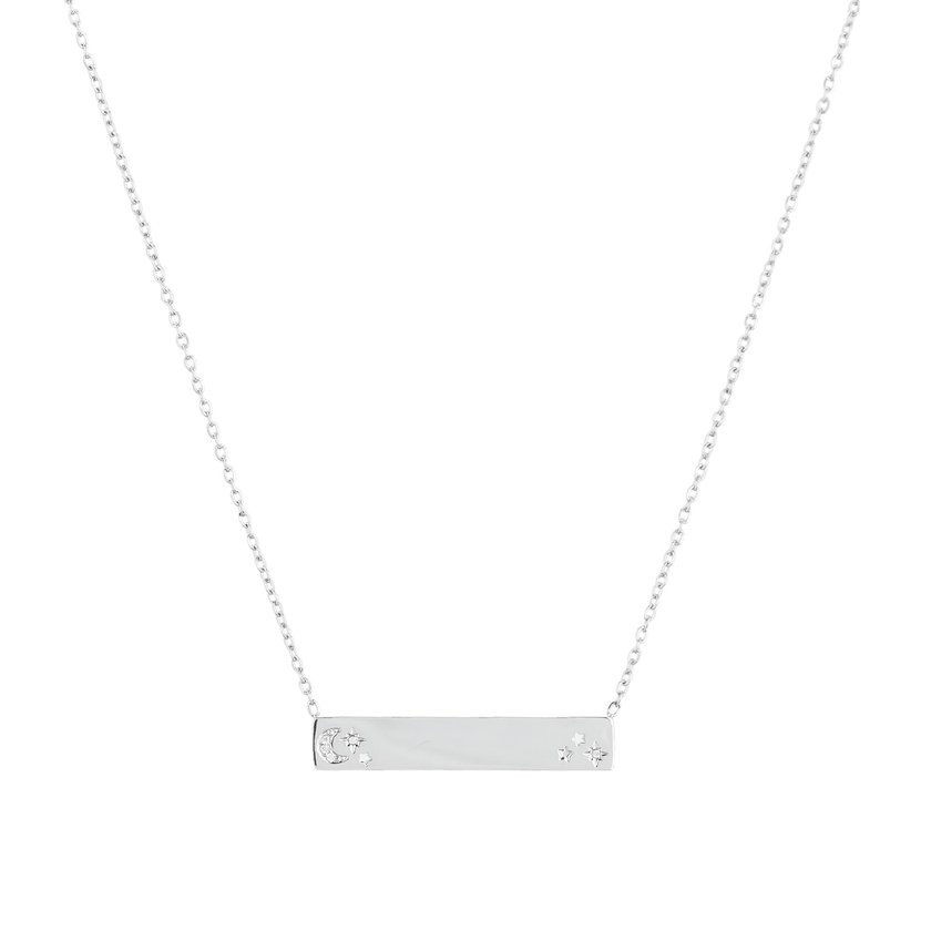 Delicate necklace for engravings