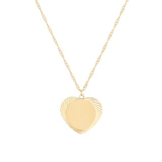Delicate necklace for engravings