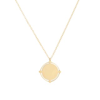Delicate necklace for engravings