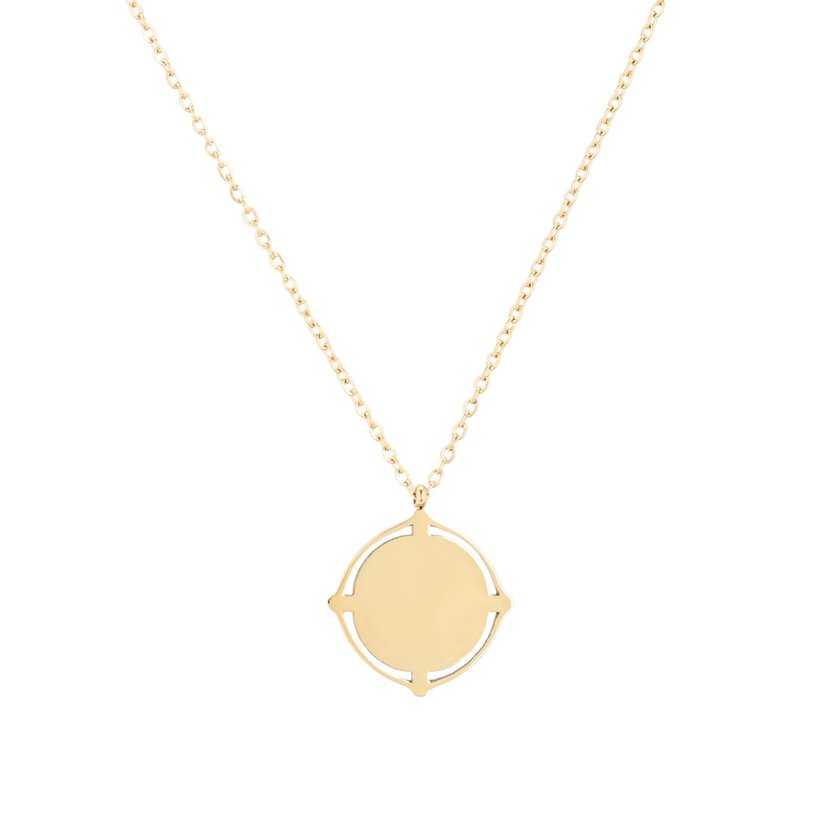 Delicate necklace for engravings