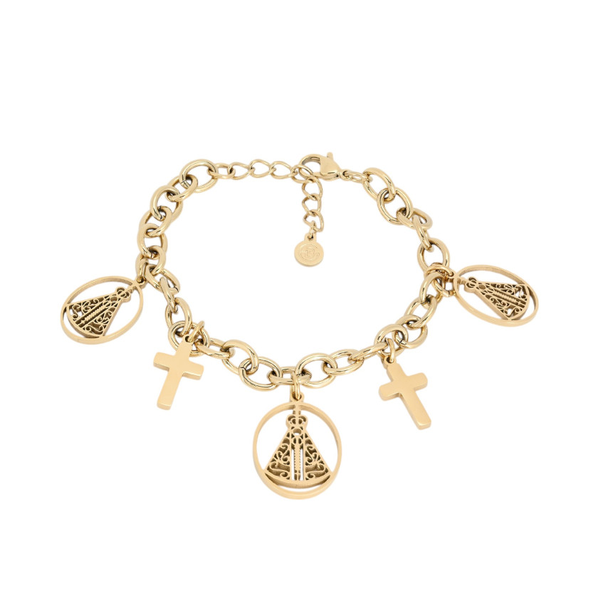 Pulseira Glamour com pendentes