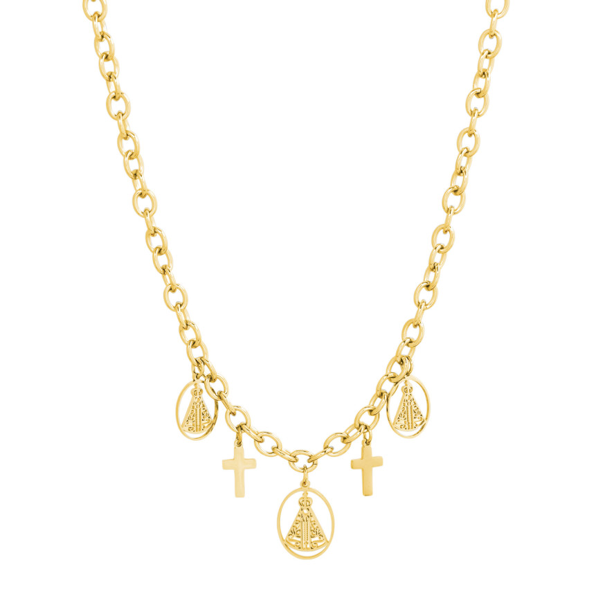 Colar Glamour com pendentes