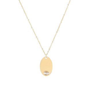 Delicate necklace for engravings