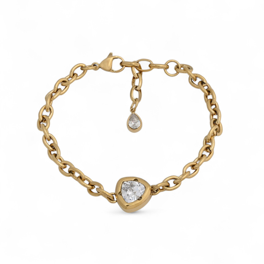 Pulseira Glamour com zircônia