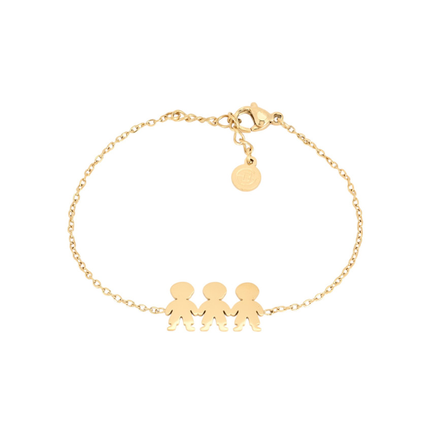 Delicate bracelets with three boys