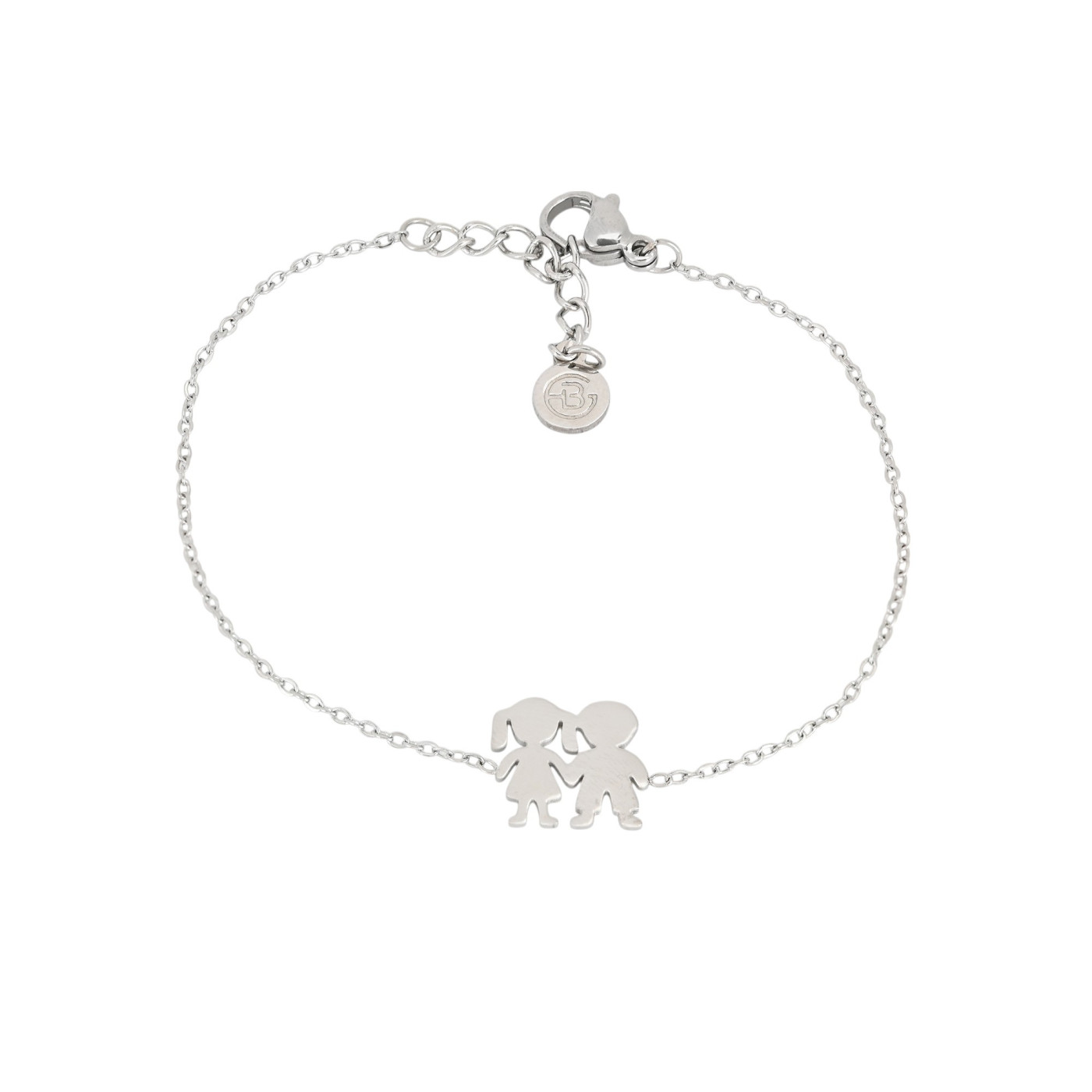 Bracciale doppia in acciaio GB
