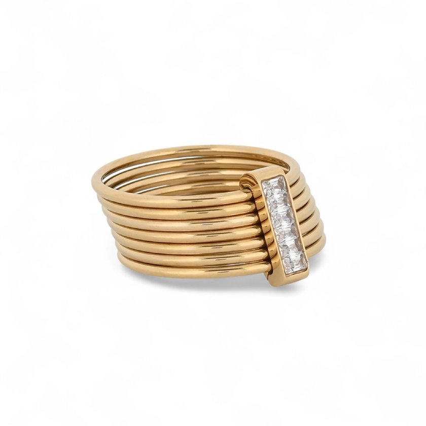 Anillo en acero aros GB