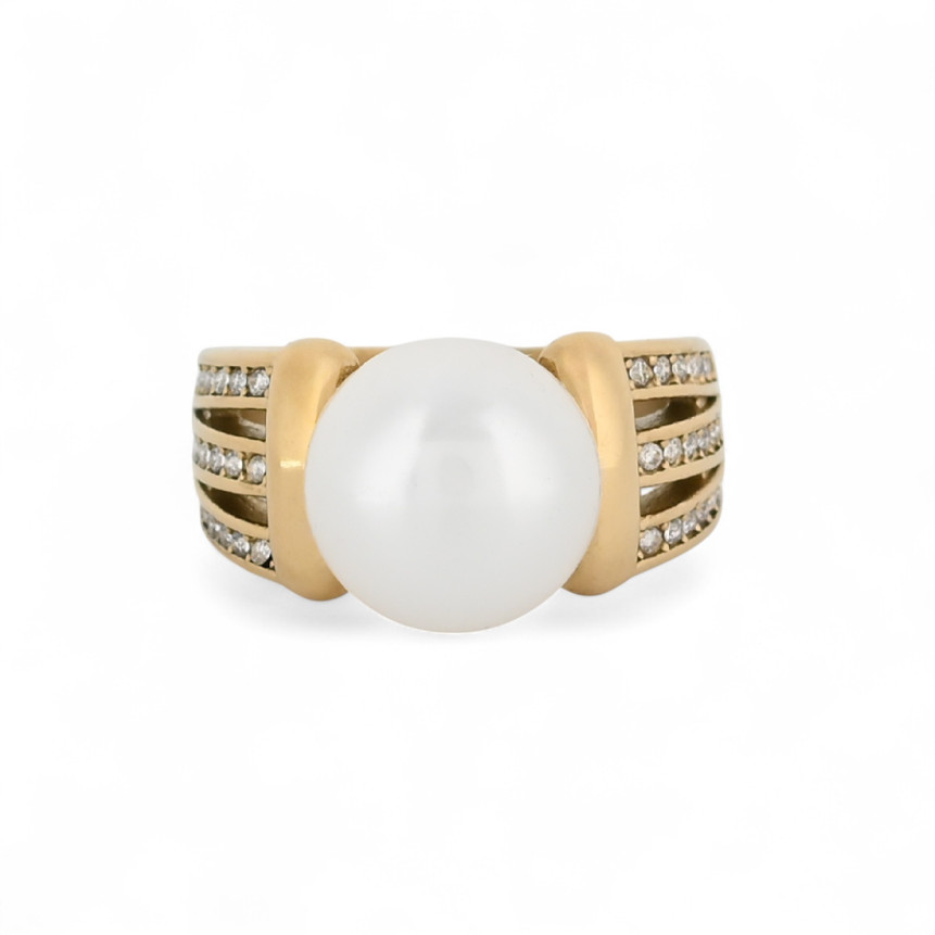 Anillo en acero perla GB