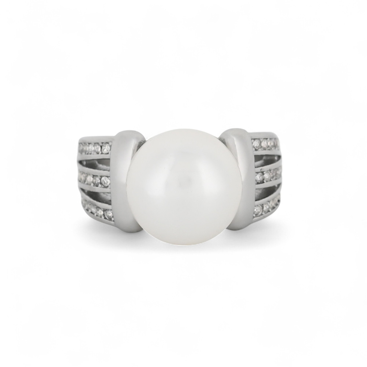 Anello acciaio perla GB