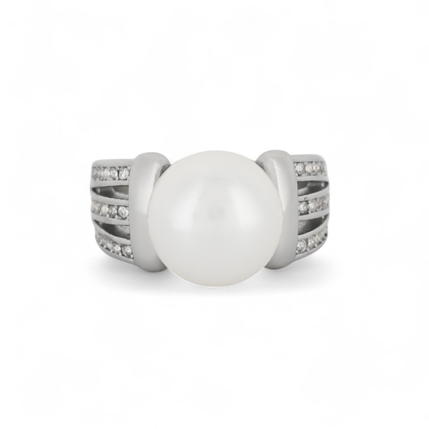 Pearl steel ring GB
