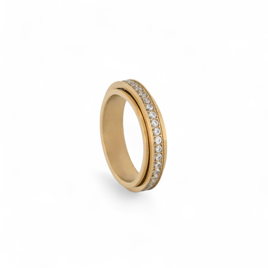 Anello in acciaio con luminosas GB