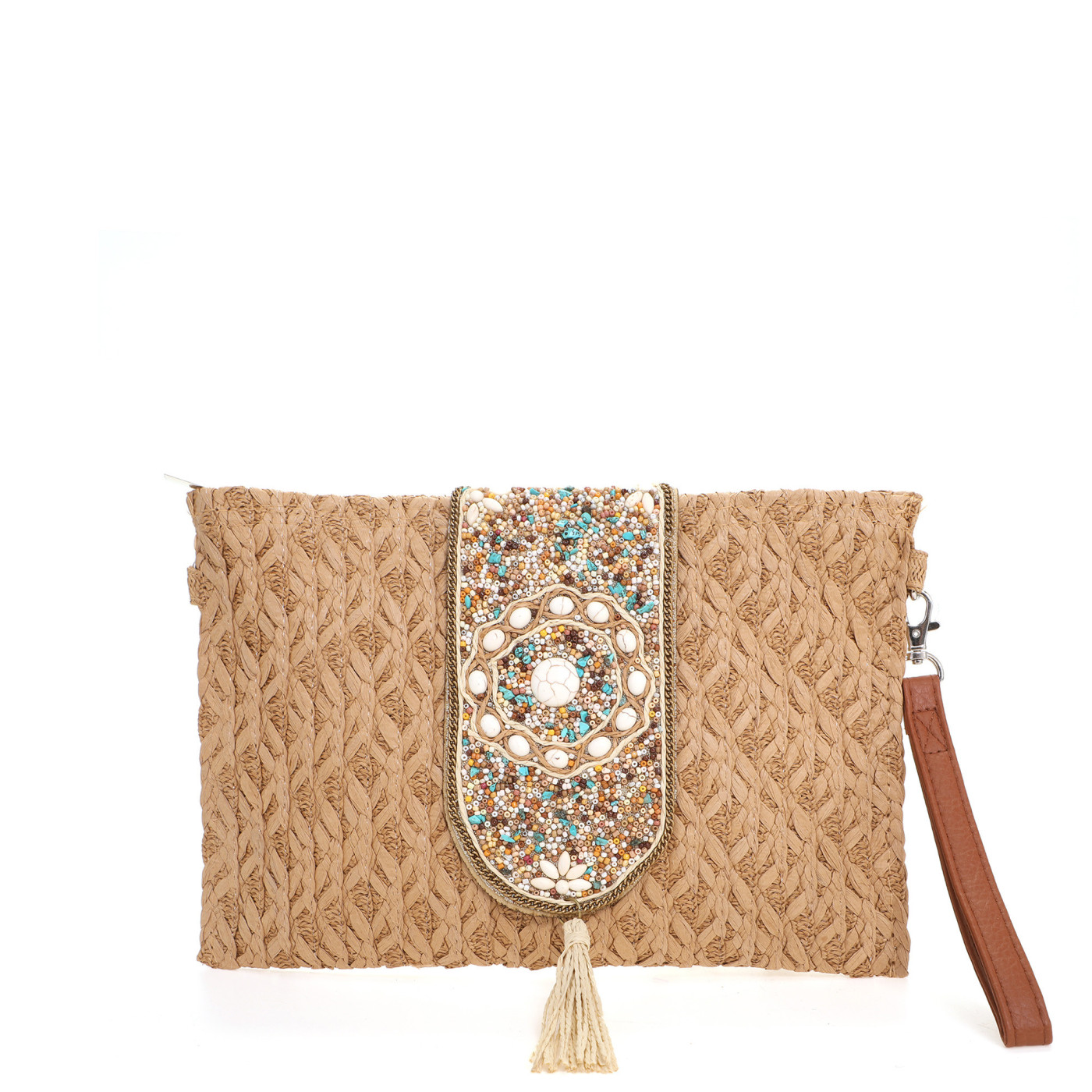 Borsa a mano in rafia