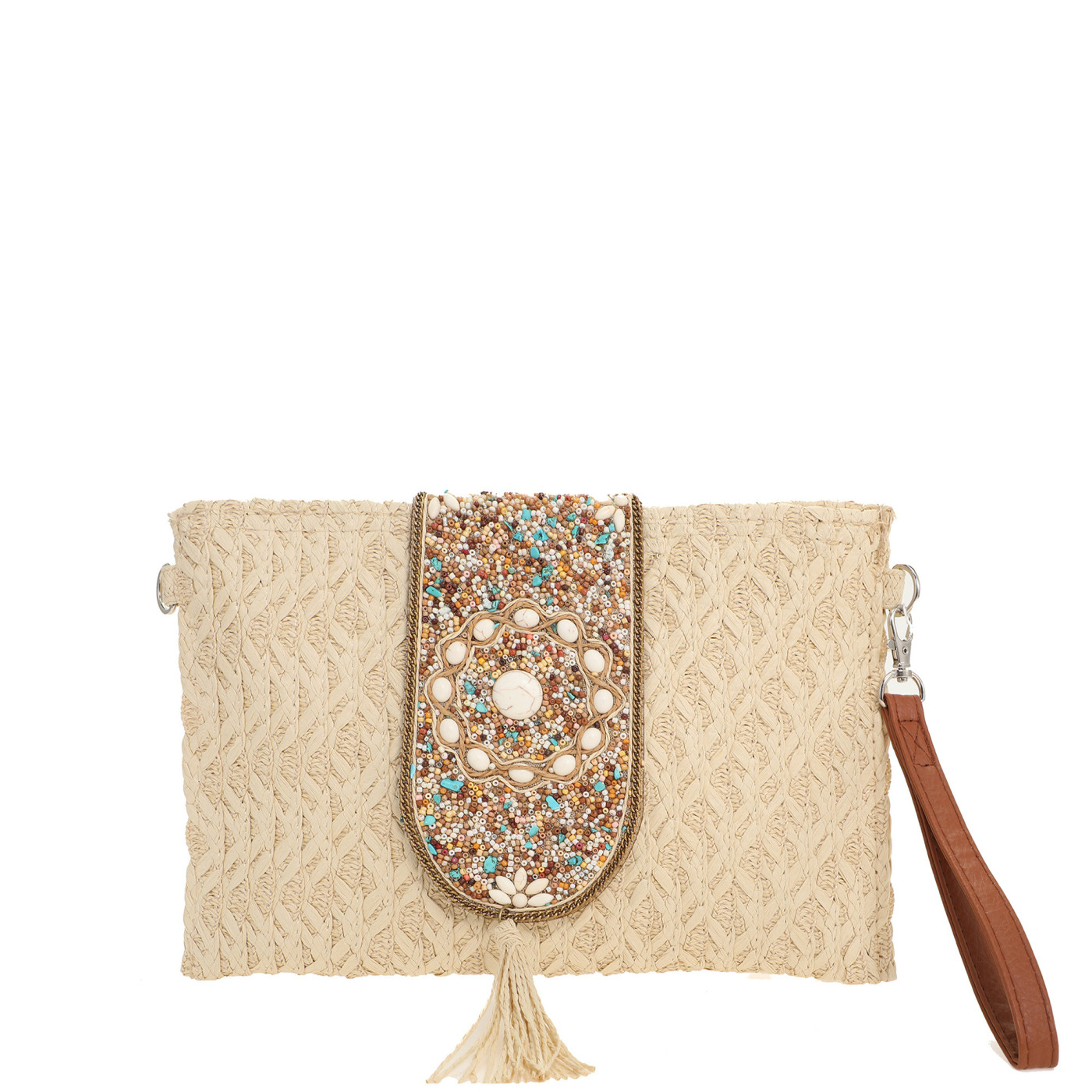 Raffia handbag