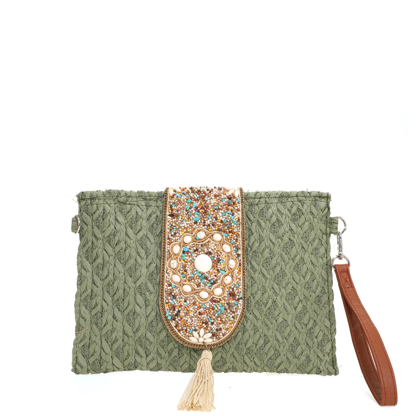 Raffia handbag