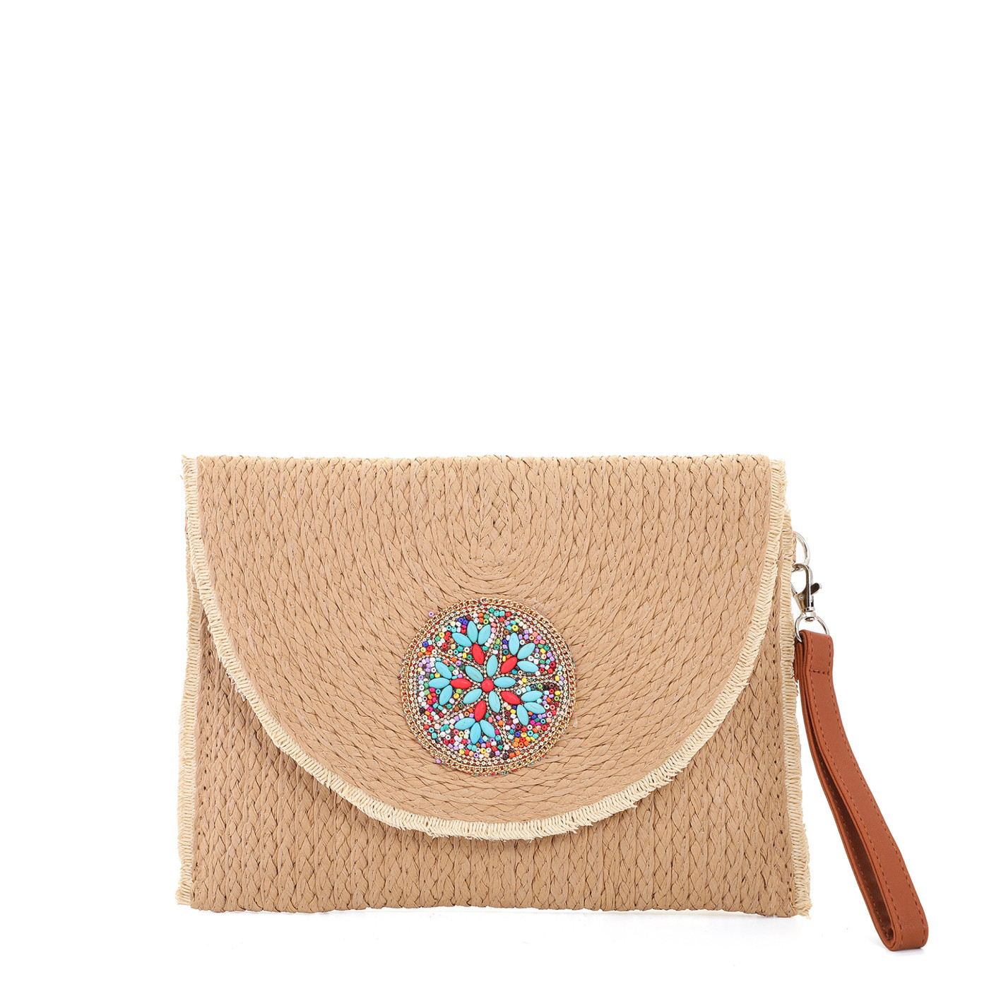 Borsa a mano in rafia