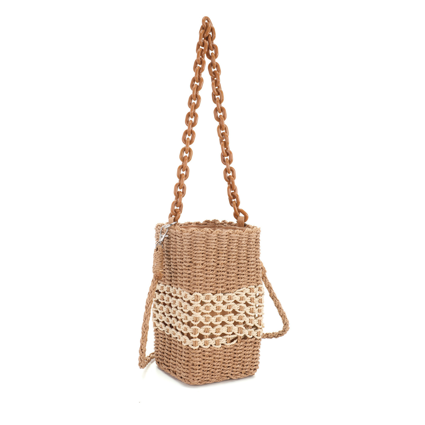 Sac bandoulière en raphia