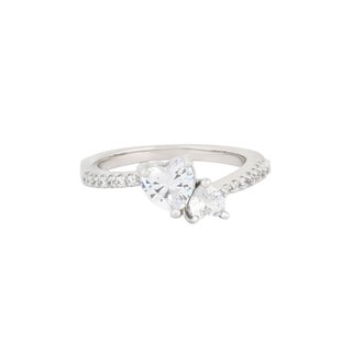 Bague Luxury avec cœurs inversés