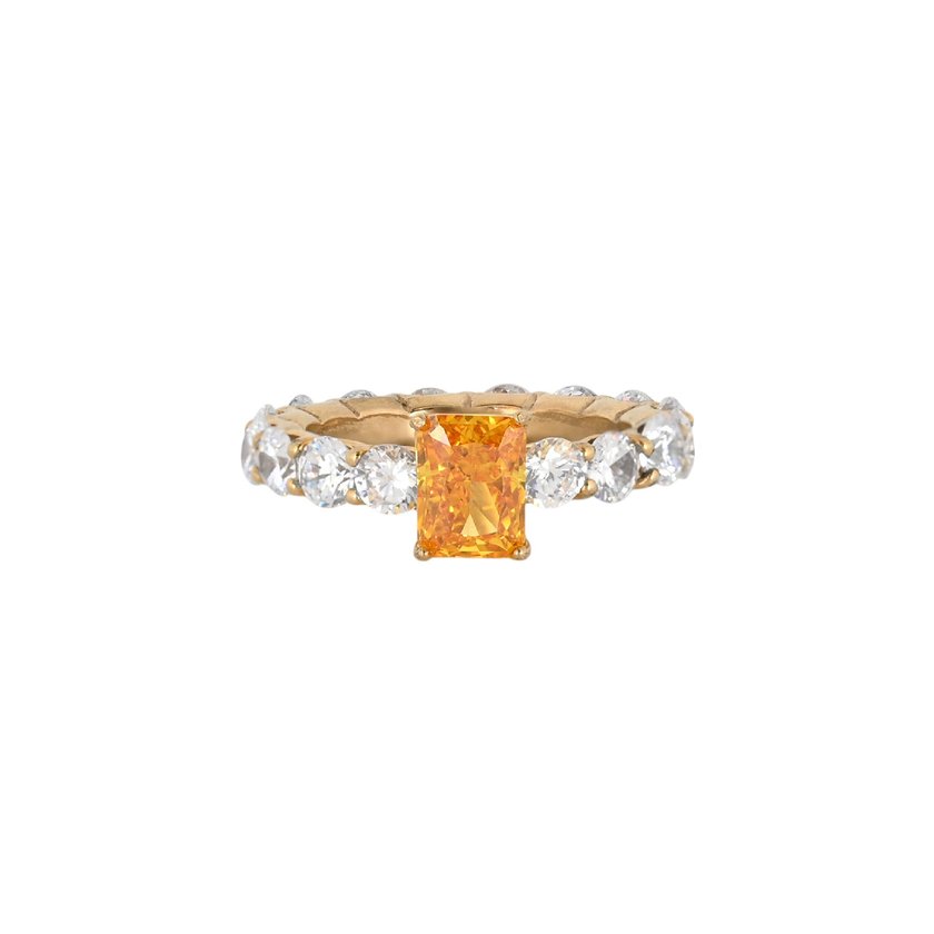Rectangular colored steel ring GB