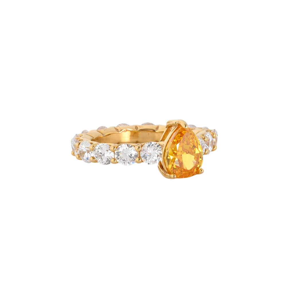 Anello ovale in acciaio colorato GB