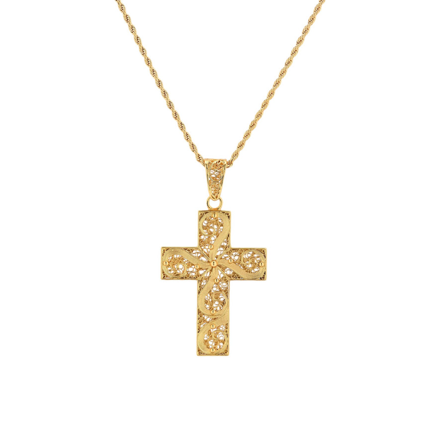 Colar Encantos com cruz