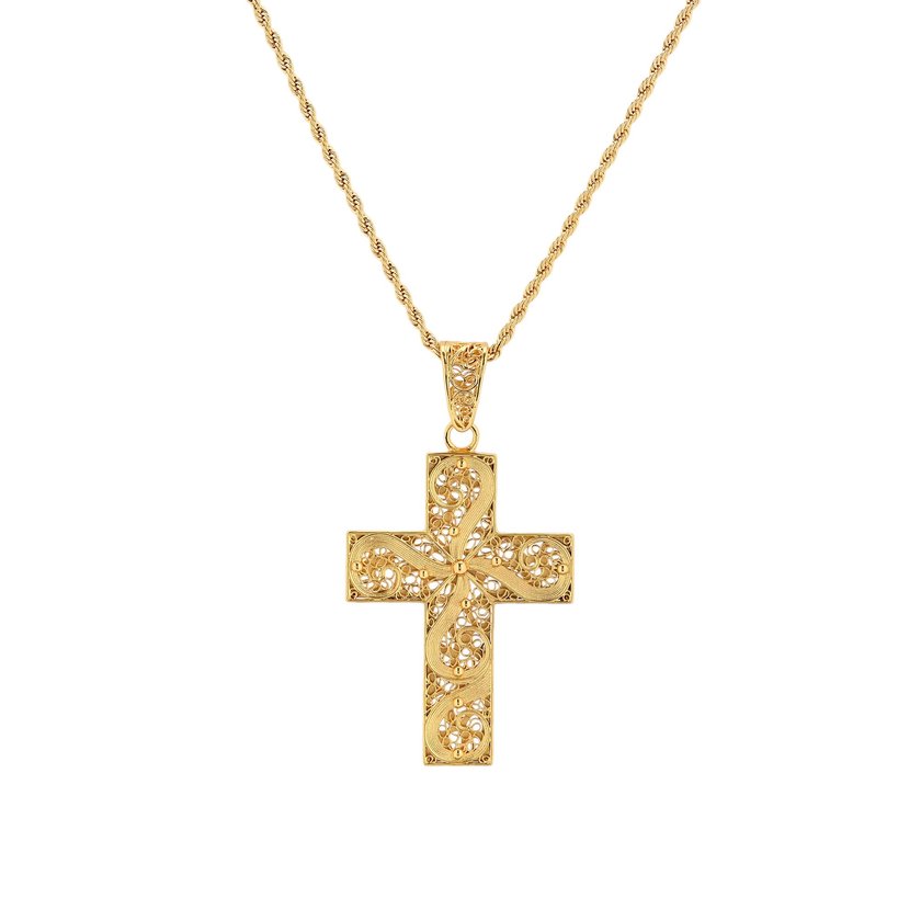 Colar Encantos com cruz