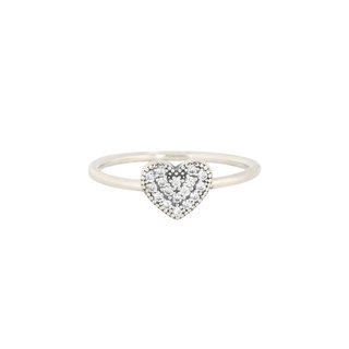 Bague Luxury avec cœurs et zirconias