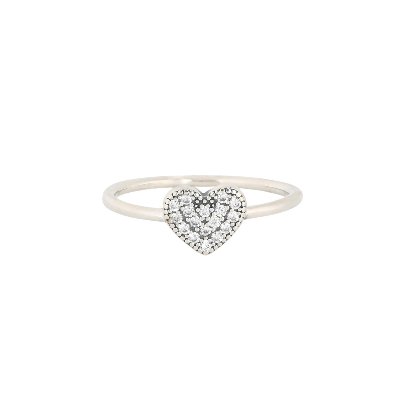 Bague Luxury avec cœurs et zirconias