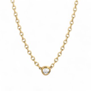 Delicate necklace with zirconia