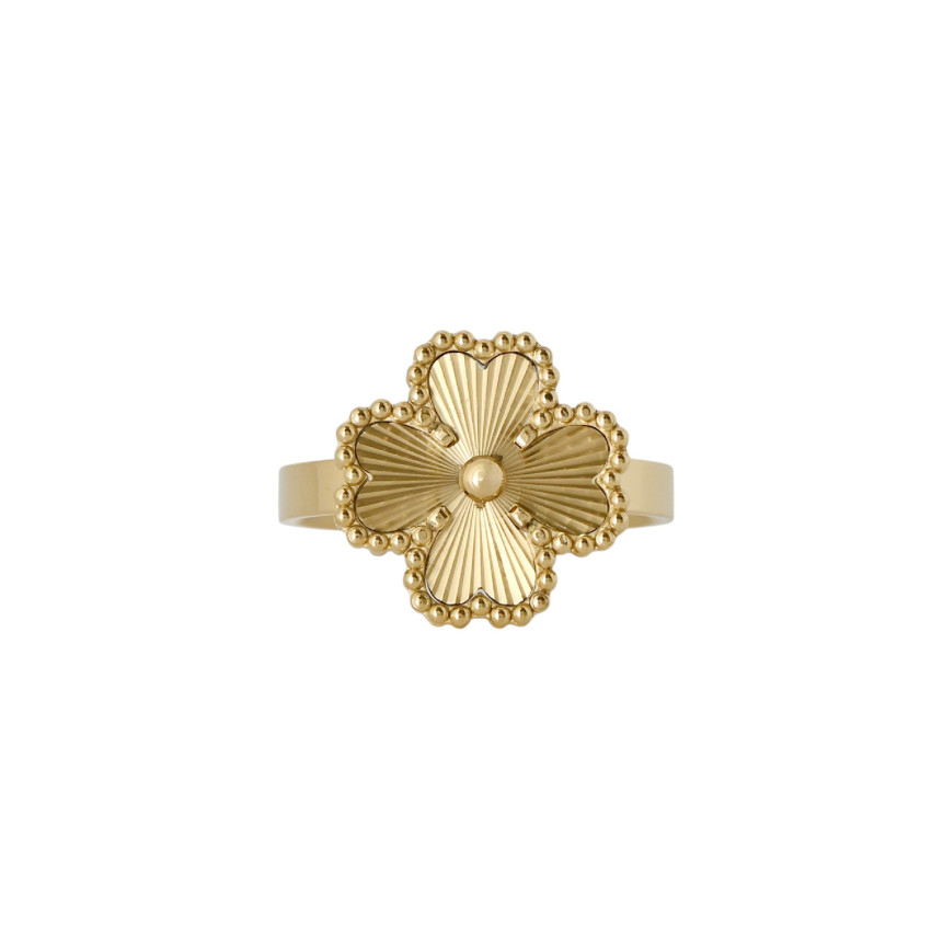 Steel ring clover texture GB