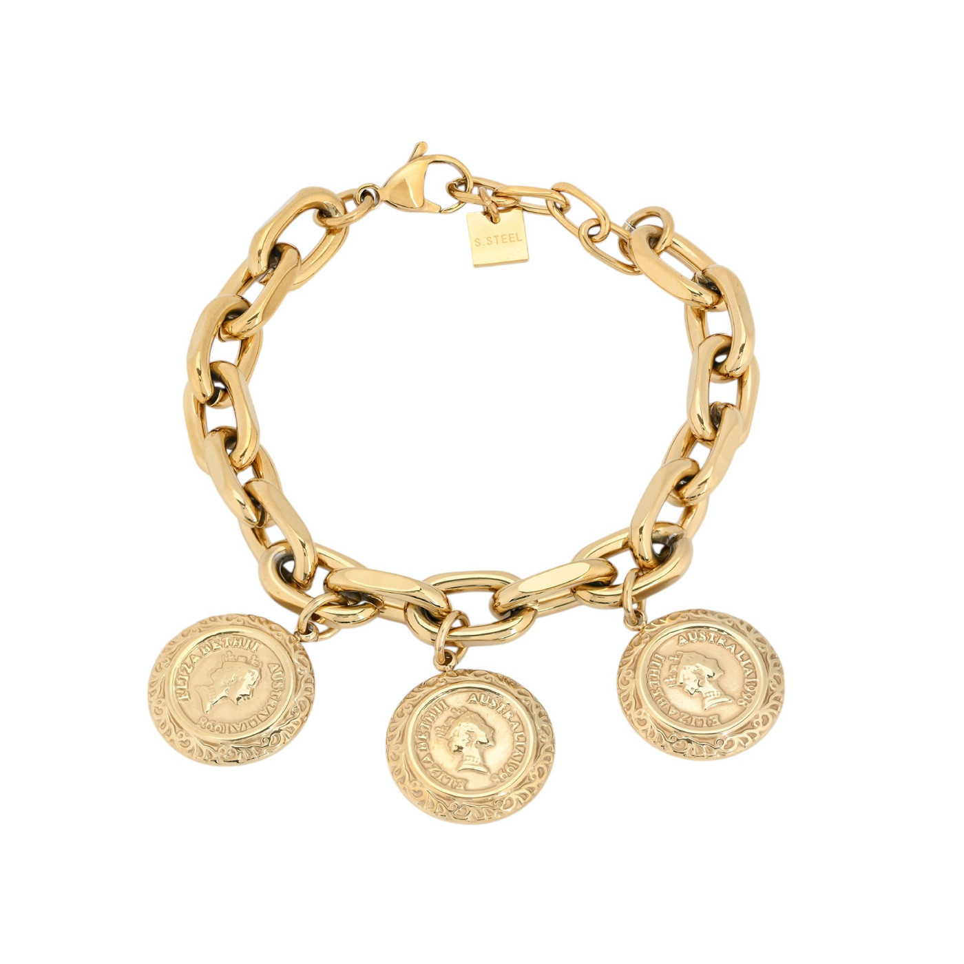 Pulseira Glamour corrente grossa