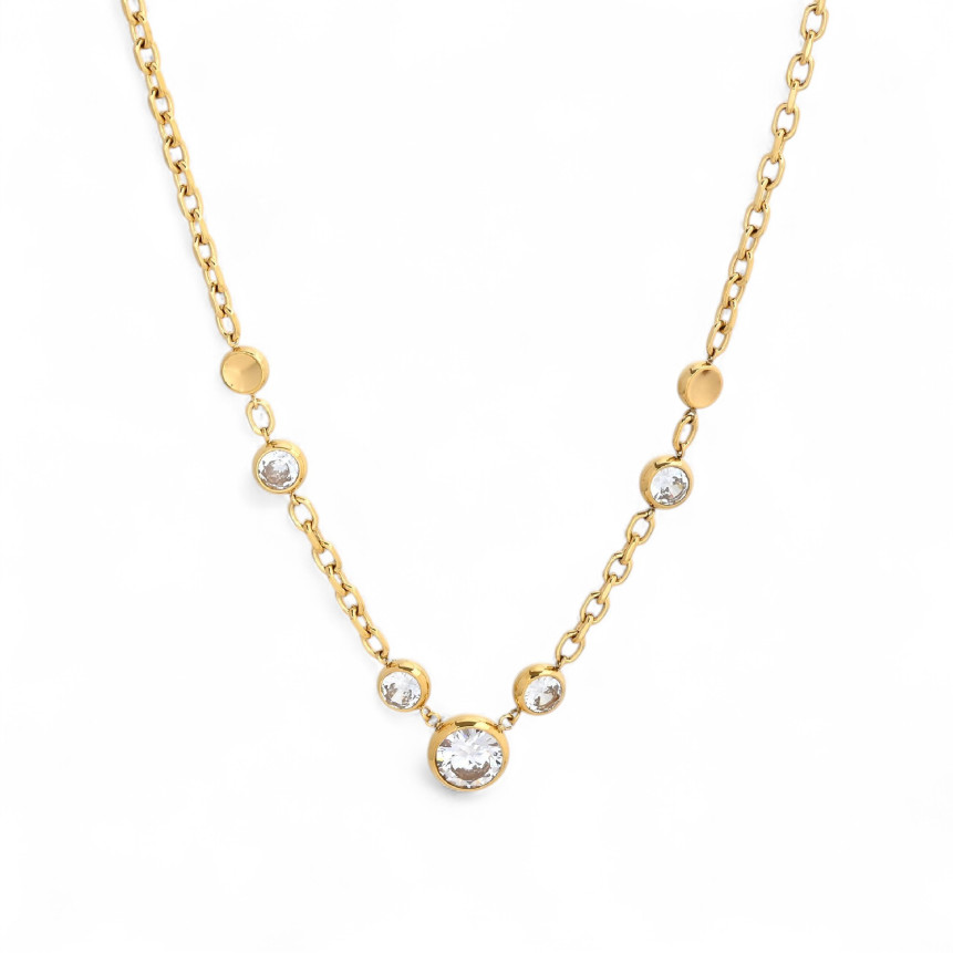 Colar Prestige com zircônia