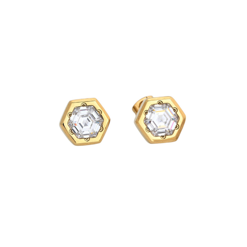 Brincos Prestige com zircônia