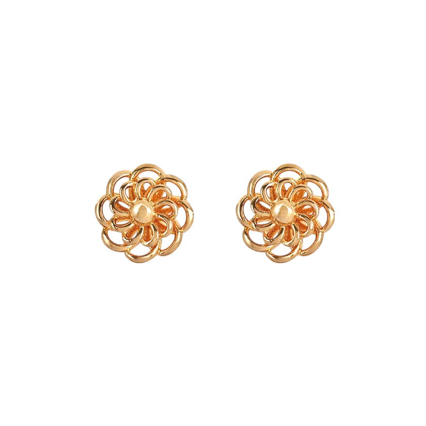 Brincos Encantos flor 8MM
