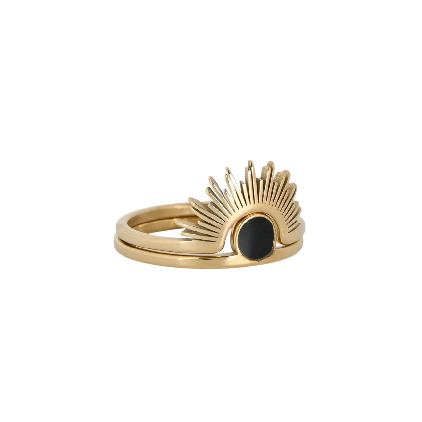 Bague Glamour avec deux anneaux