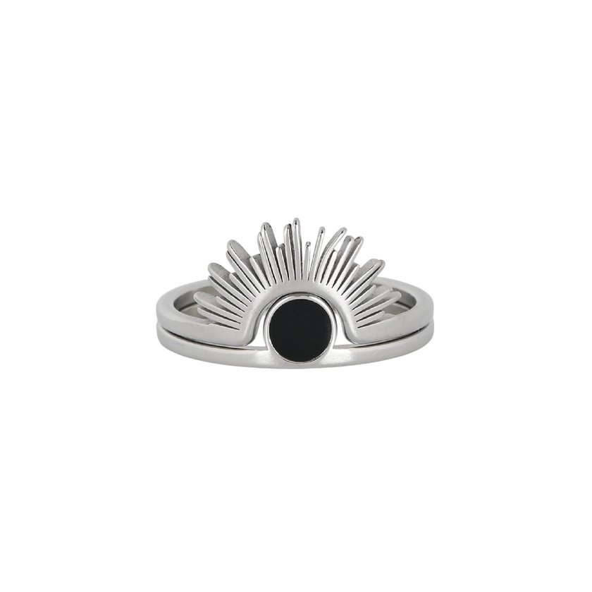 Glamour ring with two bands