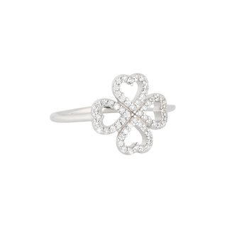 S925 ring clover GB