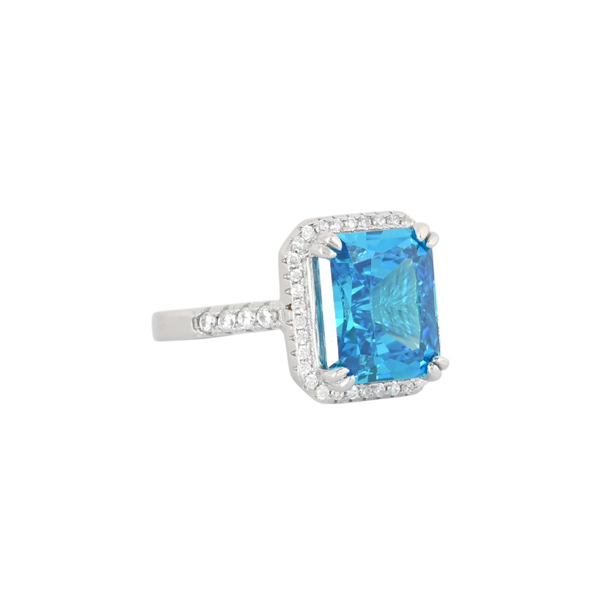 Anillo Luxury con piedra rectangular