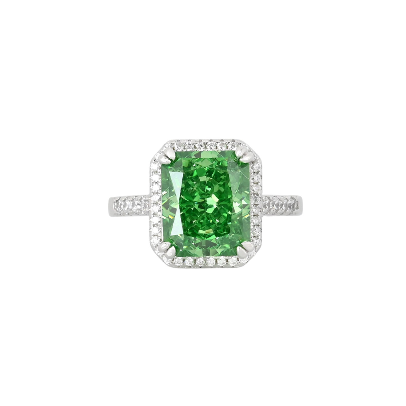 Luxury Ring with rectangular stone