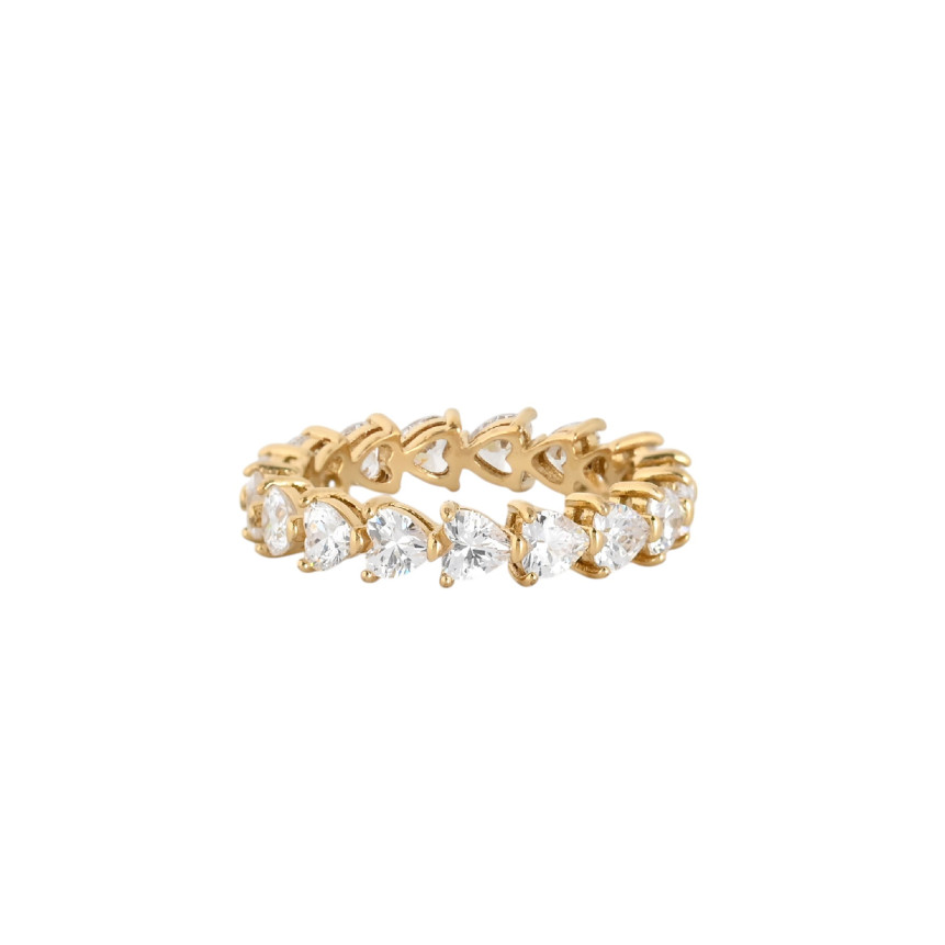 Anello Glamour con cuori