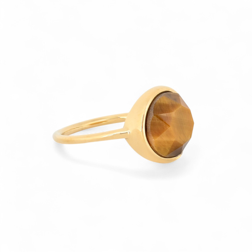 Anel Delicate com pedra natural