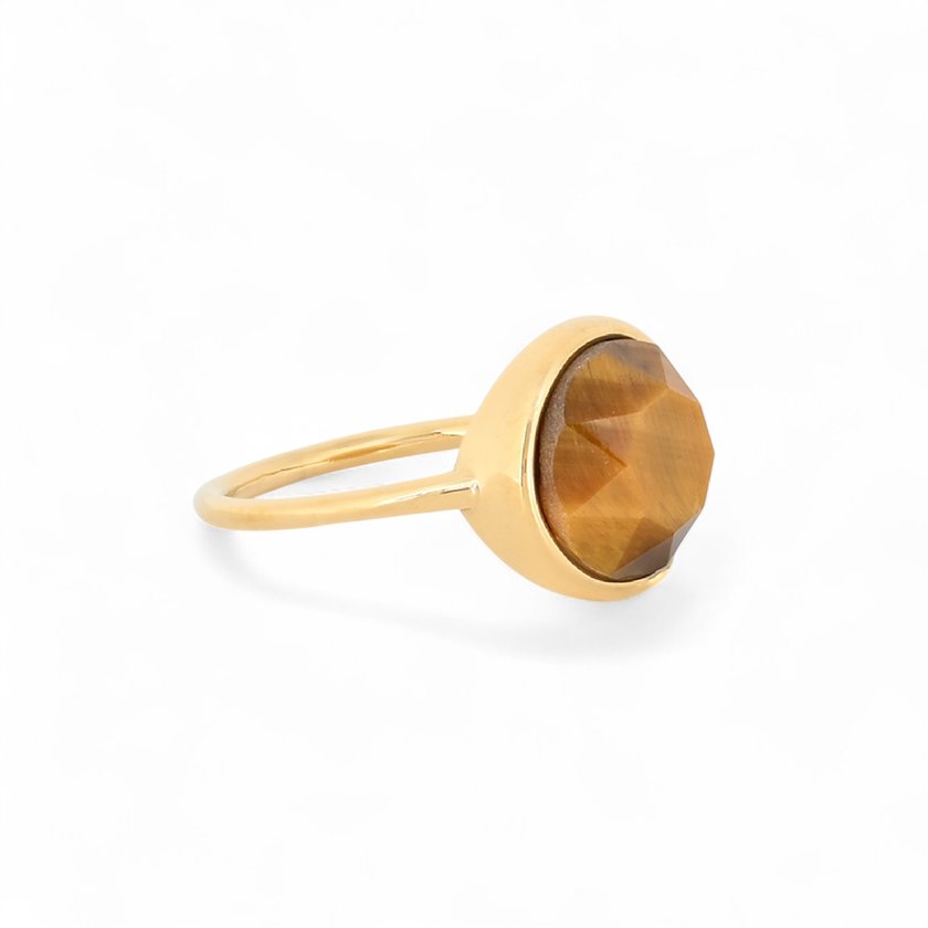 Anel Delicate com pedra natural