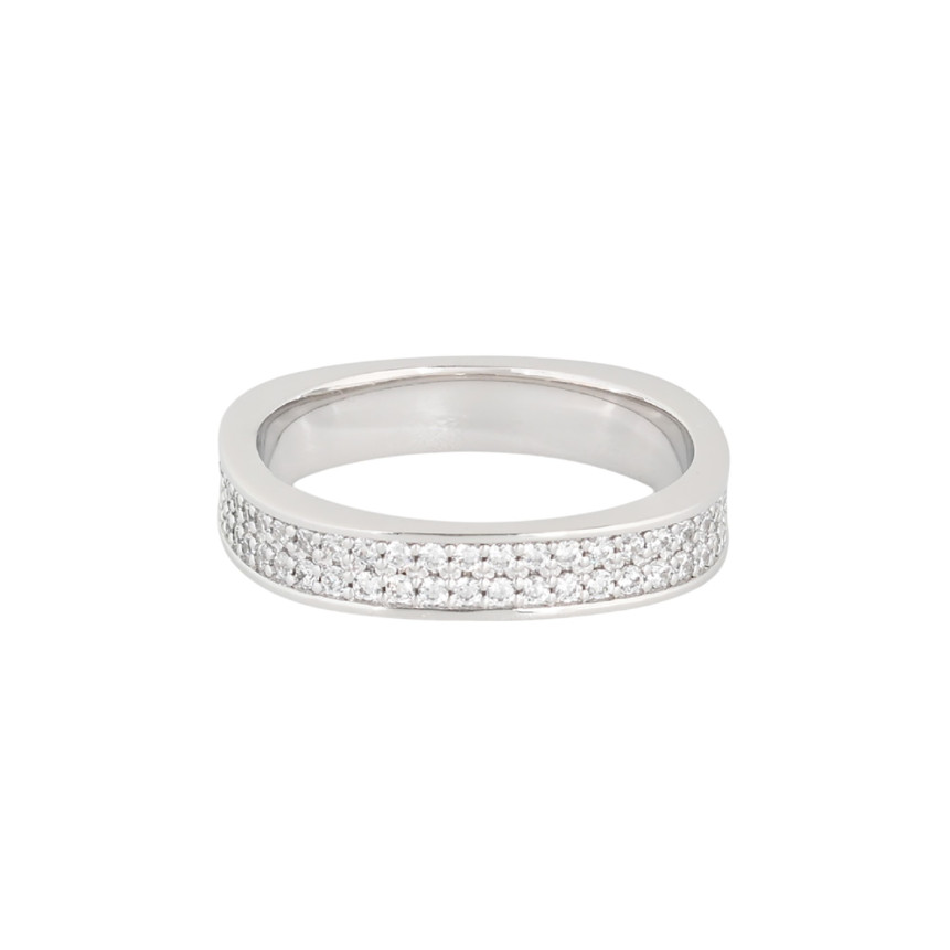 Anillo Luxury cuadrado con circonitas