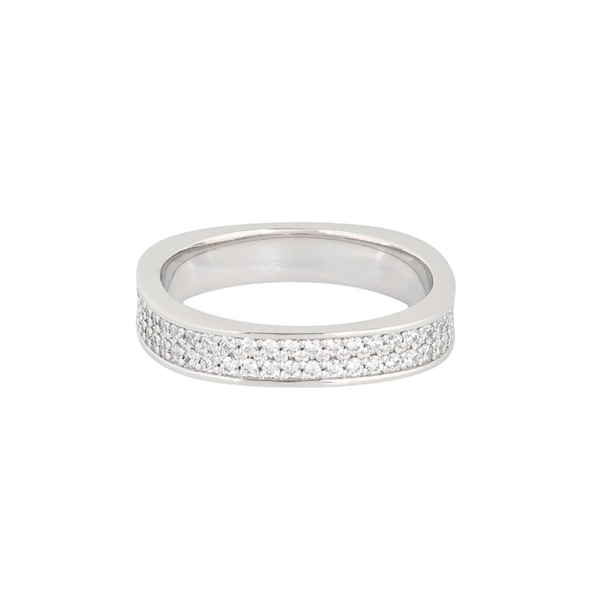 Ring Luxury square with zircons