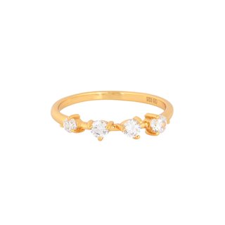 S925 ring with four brilliants GB