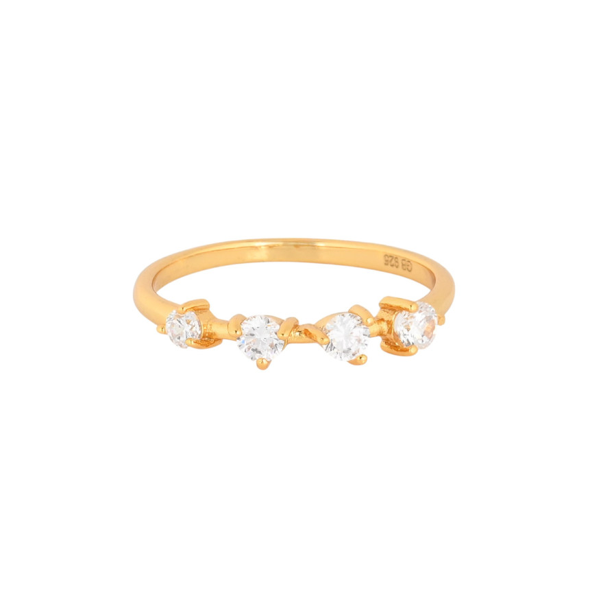 Bague S925 quatre brillants GB