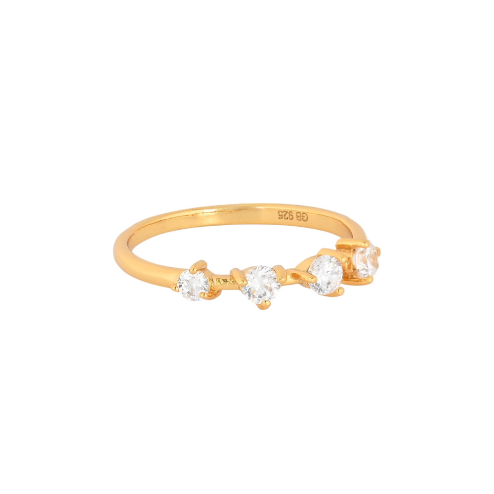 Bague S925 quatre brillants GB