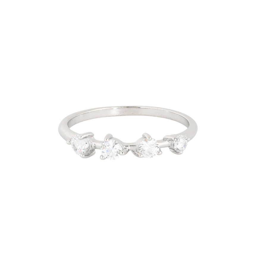 Bague S925 quatre brillants GB