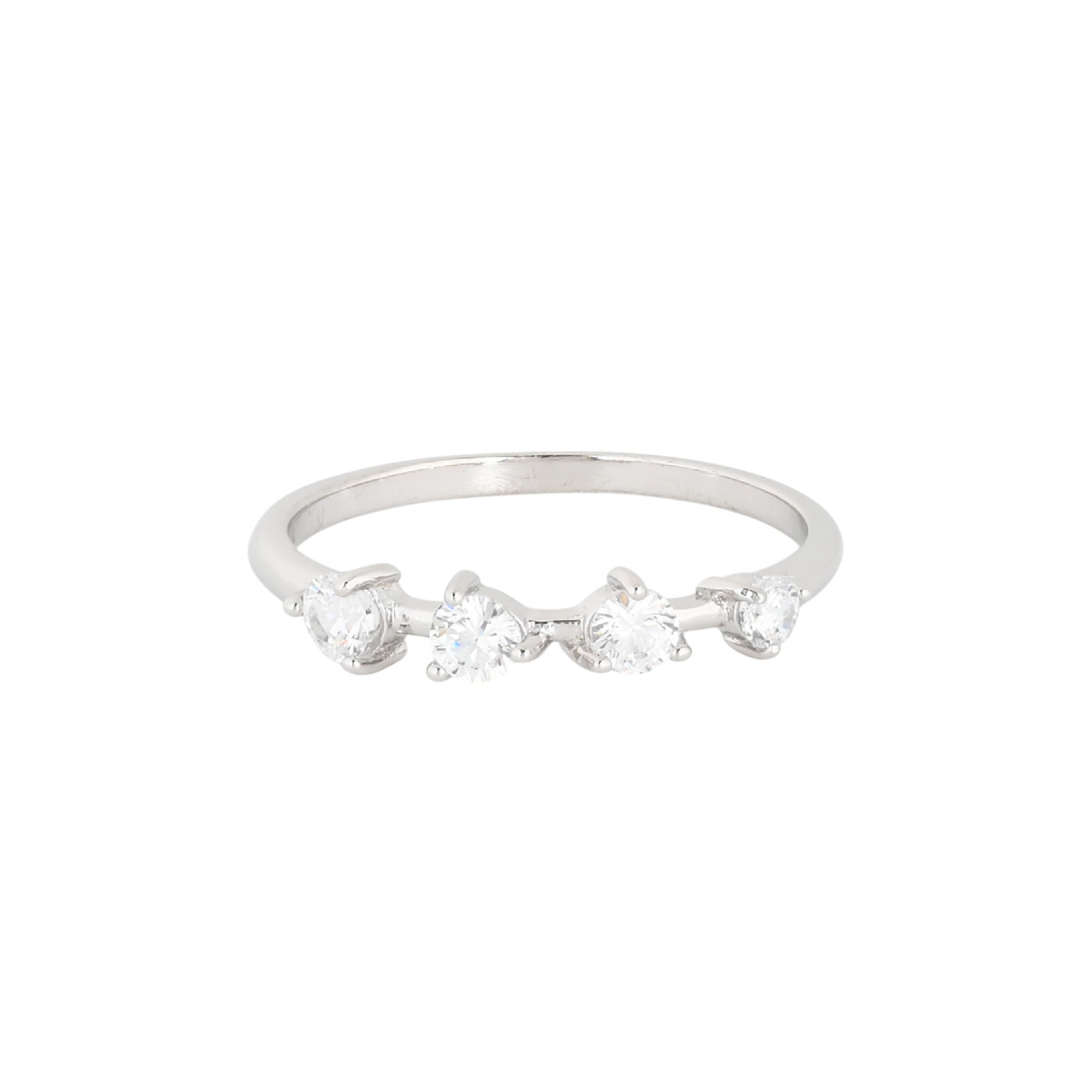 Bague S925 quatre brillants GB