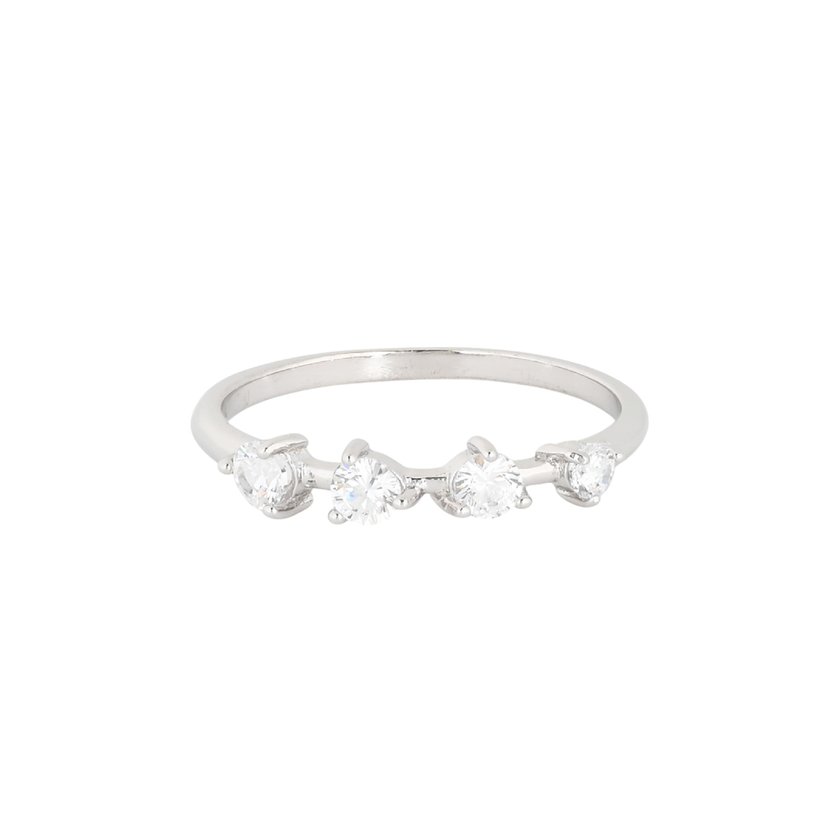 S925 ring with four brilliants GB